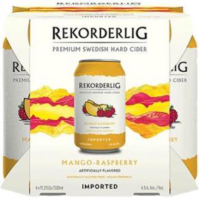 Rekorderlig Cider - Rekorderlig Mango Raspberry 11oz Cans (4 pack cans)